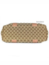 GC jacquard bamboo shoulder bag beige GC42BG008 - GUCCI - BALAAN 3