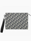 Oblique A5 Triangle Pouch Beige Black - DIOR - BALAAN 2