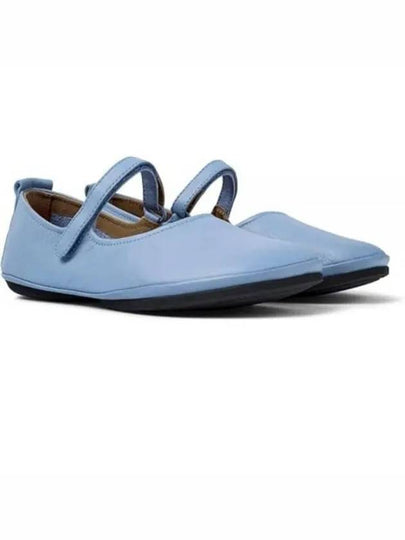 Right Leather Mary Jane Flat Shoes Blue - CAMPER - BALAAN 2