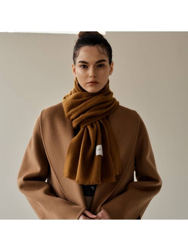 Minimal Lambswool Muffler Brown Brown - WHITE PROJECT - BALAAN 2