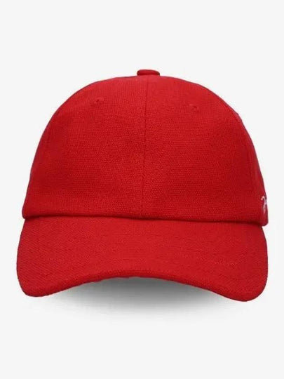 La Caskette Embroidered Logo Cotton Ball Cap Red - JACQUEMUS - BALAAN 2