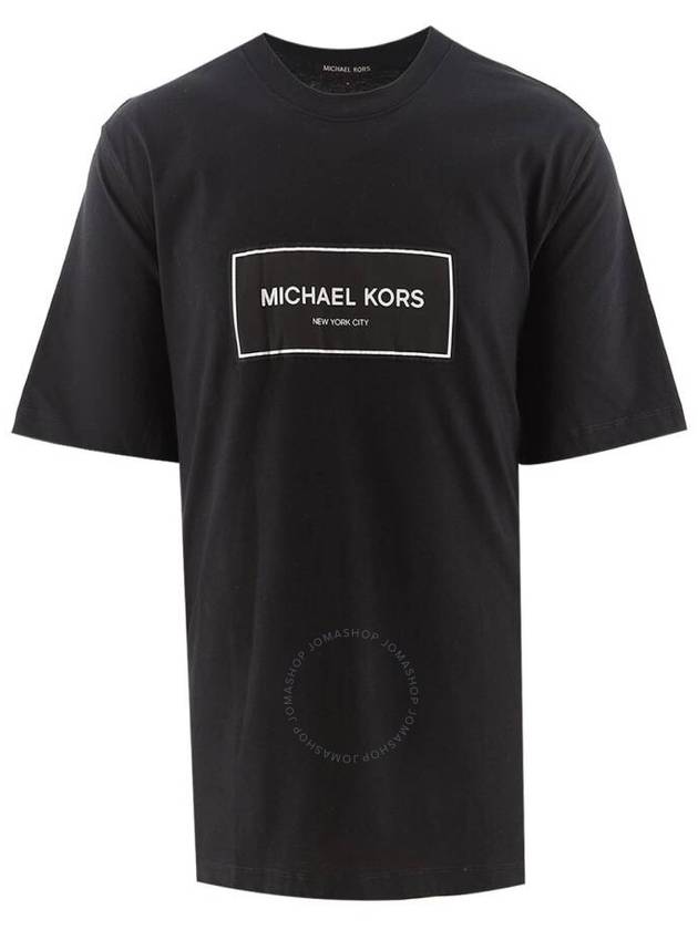 Michael Kors Flagship Logo-Print Cotton T-Shirt, Size Small - MICHAEL KORS - BALAAN 1