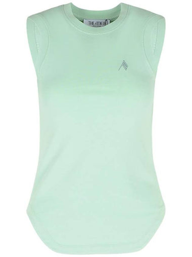 The Attico Green Cotton Tank Top - THE ATTICO - BALAAN 1