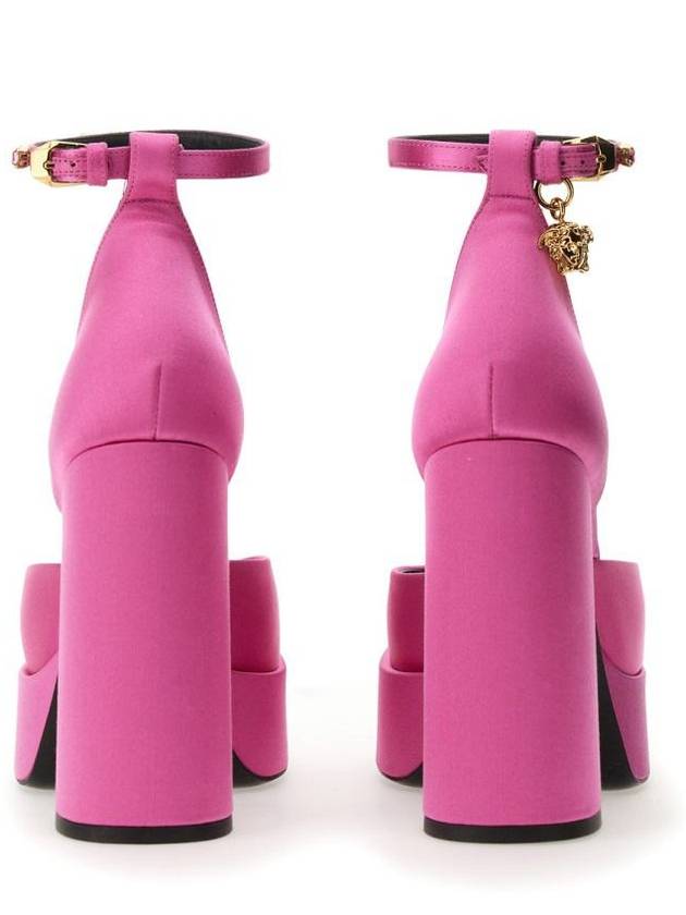 Medusa Aevitas Single Platform Pumps Heel Pink - VERSACE - BALAAN 4