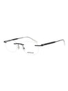 Eyewear Round Metal Eyeglasses Black - MONTBLANC - BALAAN 2