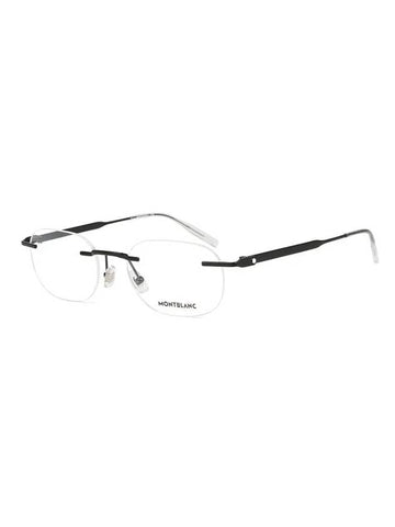 Eyewear Round Metal Eyeglasses Black - MONTBLANC - BALAAN 1