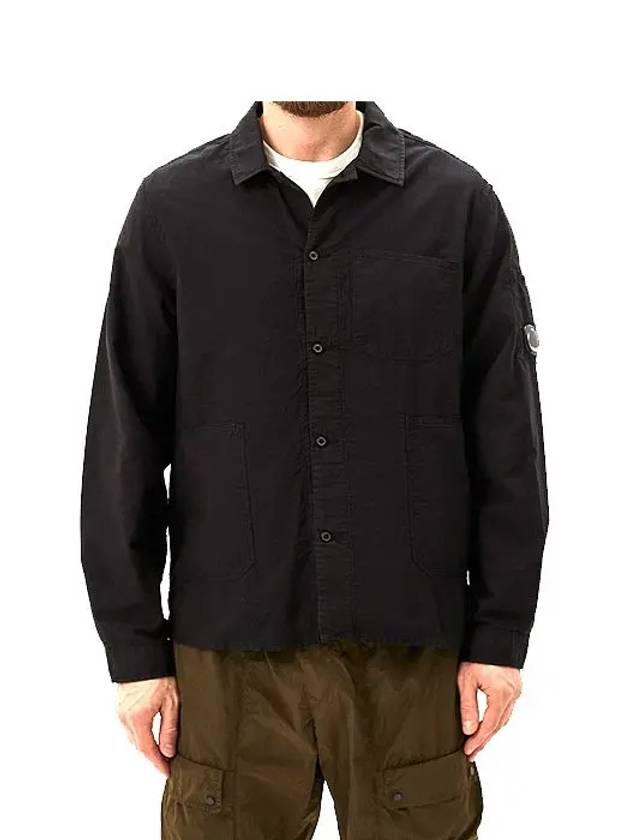 Ottoman Workwear Long Sleeve Shirt Black - CP COMPANY - BALAAN 3