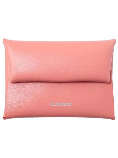 Logo Fold Calf Leather Coin Wallet Dark Pink - JIL SANDER - BALAAN 2