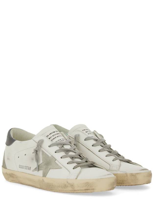 Superstar Leather Low Top Sneakers Grey White - GOLDEN GOOSE - BALAAN 3