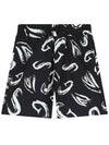 Kids Logo Pattern Short Pants Black S4MSJBBE245 110 - MSGM - BALAAN 1