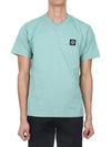 Logo Patch Short Sleeves T-Shirt Light Green - STONE ISLAND - BALAAN 2