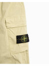 Stretch Cotton Tela Paracadute Cargo Straight Pants Pistachio - STONE ISLAND - BALAAN 4