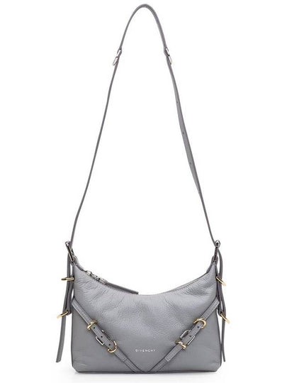 Voyou Small Leather Shoulder Bag Grey - GIVENCHY - BALAAN 2