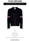 Stripe Armband Merino Wool Cardigan Navy - THOM BROWNE - BALAAN 3