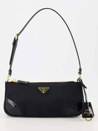 Re-Edition 2002 Re-Nylon Brushed Leather Shoulder Bag Black - PRADA - BALAAN 2