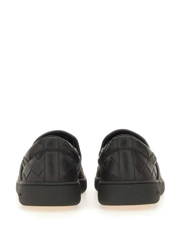 Sawyer Intrecciato Calfskin Slip-Ons Black - BOTTEGA VENETA - BALAAN 4