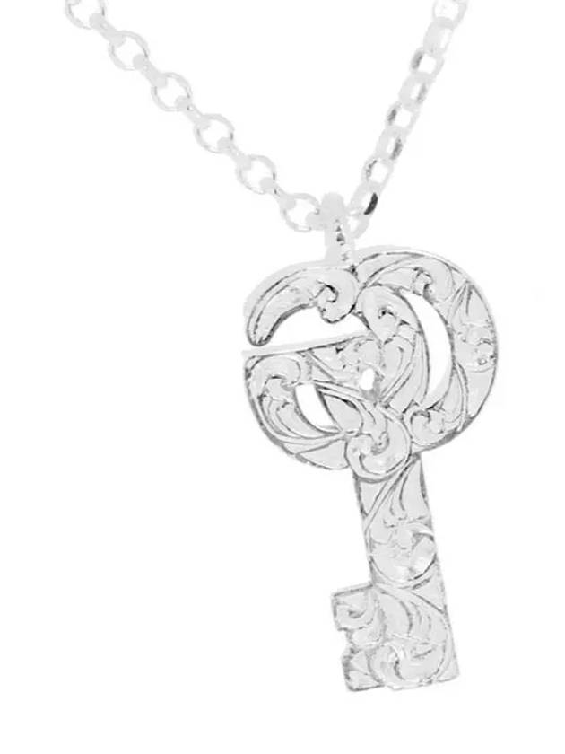 GG Mamont Key Charm Necklace Silver - GUCCI - BALAAN 3