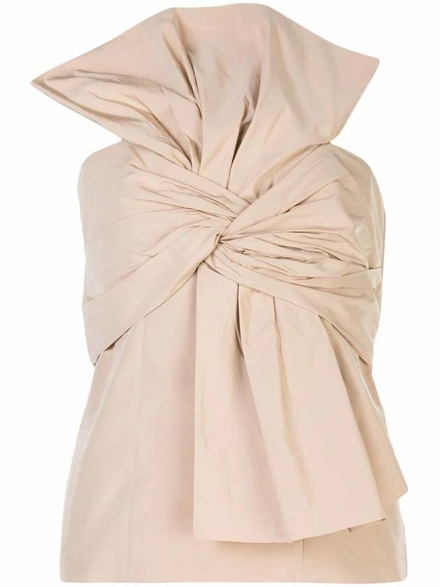 draped bow panel bustier sleeveless beige - GIVENCHY - BALAAN 1