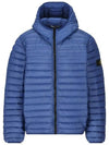 Kids Waffen Hooded Padded Jacket Blue 791640624 V0022 - STONE ISLAND - BALAAN 1