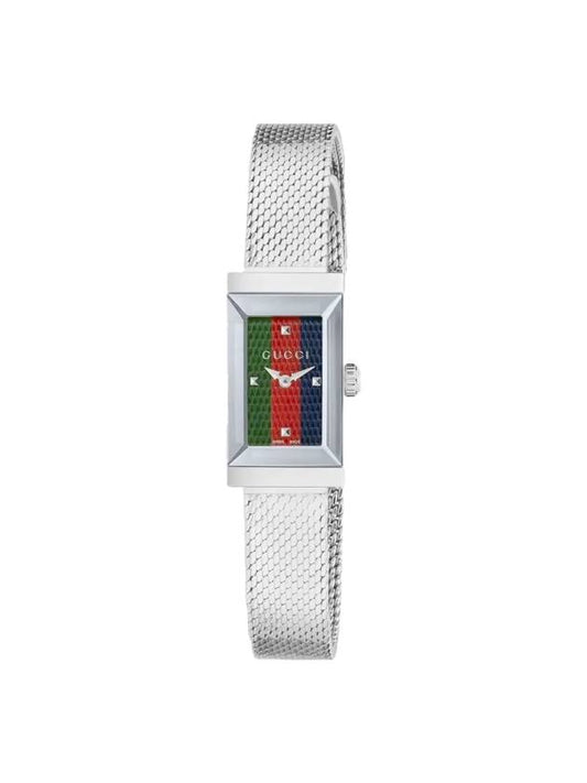 G Frame Quartz Metal Watch Silver - GUCCI - BALAAN 1