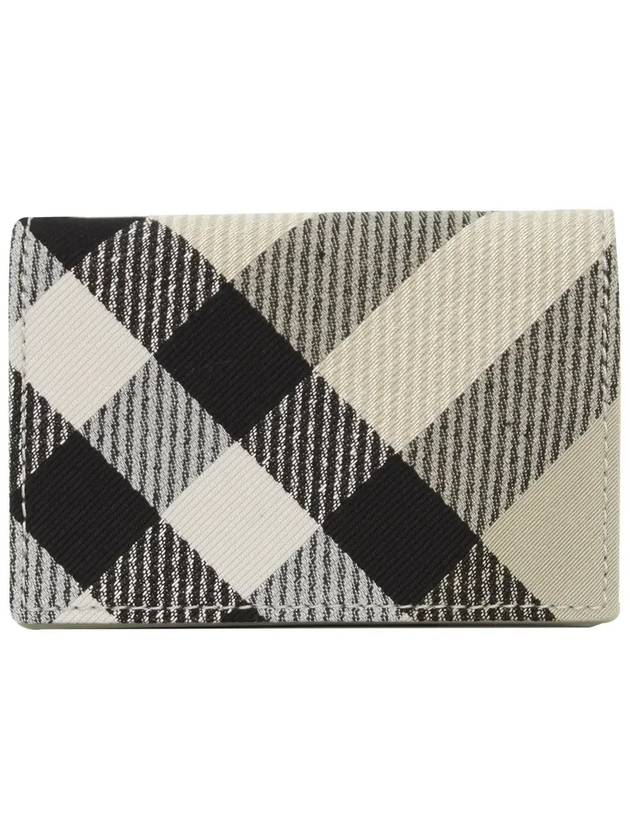 Check Pattern Card Wallet Beige - BURBERRY - BALAAN 3