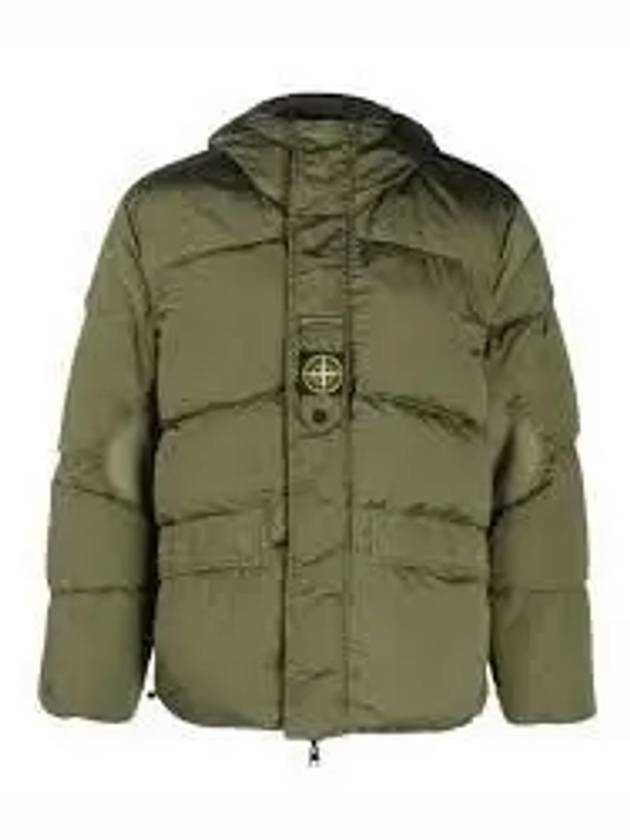 Logo Patch Reversible Padding Olive - STONE ISLAND - BALAAN 2