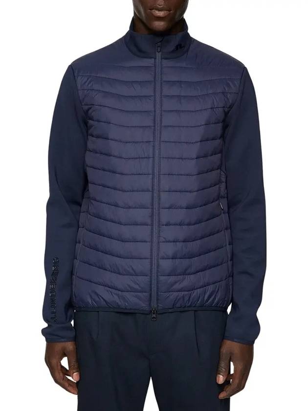 Men's Holden Quilt Hybrid Jacket Navy - J.LINDEBERG - BALAAN 4