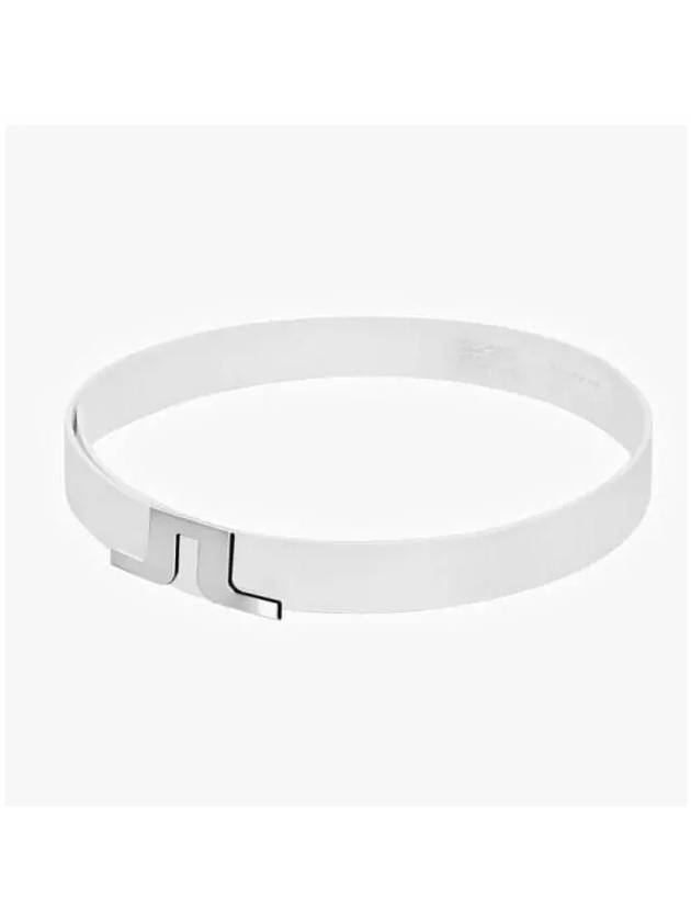 Bridger Leather Belt White - J.LINDEBERG - BALAAN 5