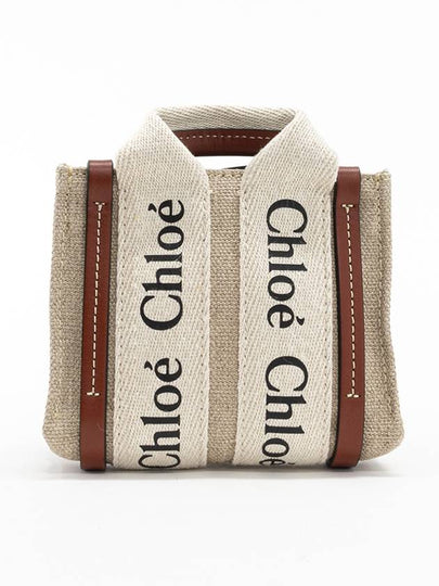 Nano Woody Tote Bag White Brown - CHLOE - BALAAN 2