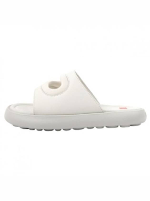 Twins Textile Leather Slide Slipper White - CAMPER - BALAAN 2