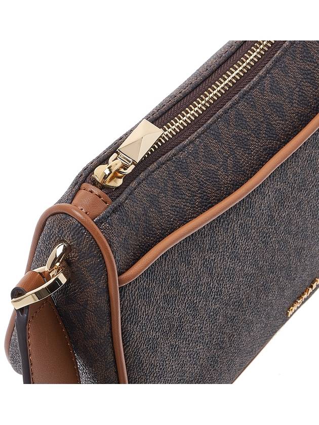 Jet Set Medium Signature Logo Cross Bag Brown - MICHAEL KORS - BALAAN 8