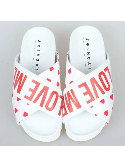 Love Me Heart Slippers White - JOSHUA SANDERS - BALAAN 2