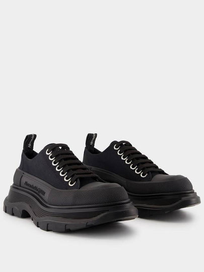 Tread  Slick Sneakers - Alexander McQueen - Canvas - Black - ALEXANDER MCQUEEN - BALAAN 2