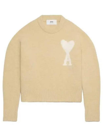 De Coeur Intarsia Knit Top Light Yellow - AMI - BALAAN 2