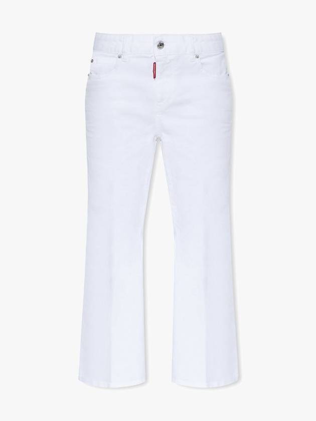 Crop Wide Jeans White - DSQUARED2 - BALAAN 6