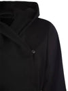 New Mang Hooded Wool Single Coat Black - MAX MARA - BALAAN 5