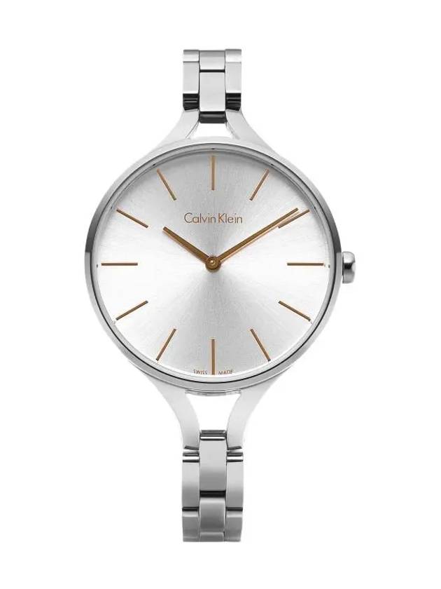 Analog Display Stainless Steel Strap Watch White - CALVIN KLEIN - BALAAN 3