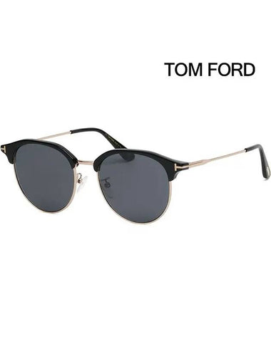 Sunglasses TF889K 01A round gold rim Asian fit - TOM FORD - BALAAN 1