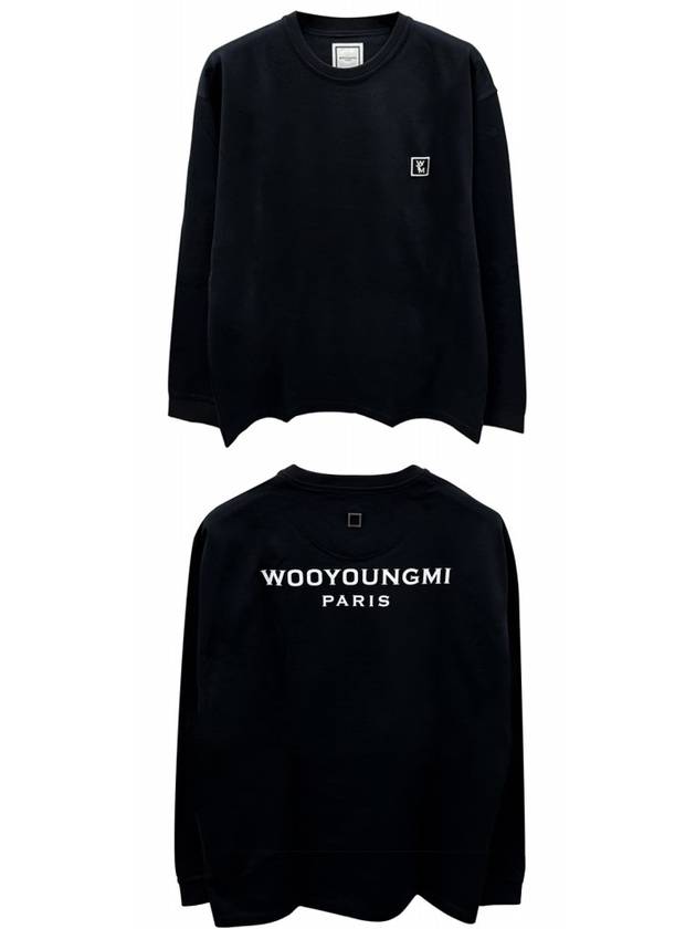 Men s back logo long sleeve t shirt black 201373 - WOOYOUNGMI - BALAAN 5