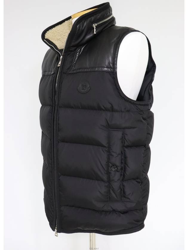 logo padded vest black - MONCLER - BALAAN 3