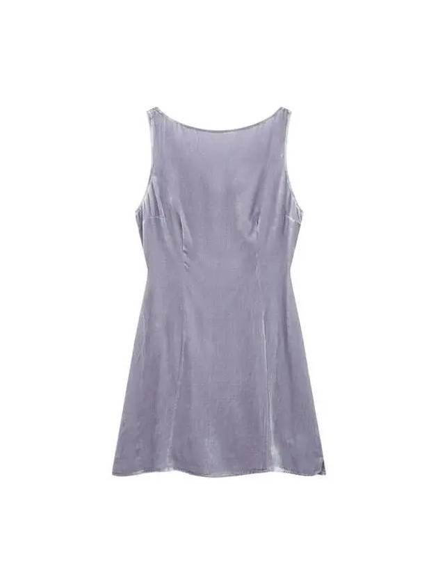 Sleeveless velvet dress light purple - REFORMATION - BALAAN 1