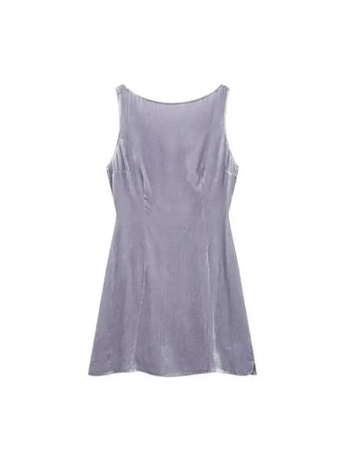 Sleeveless velvet dress light purple - REFORMATION - BALAAN 1