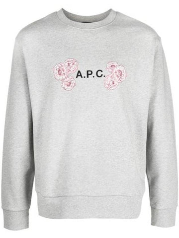 Flower Logo Sweatshirt Gray - A.P.C. - BALAAN 1