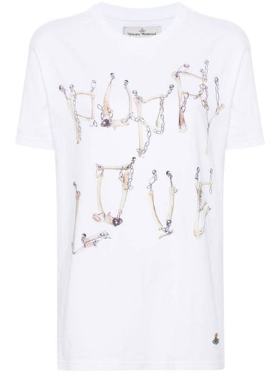 Bones apos n chain cotton t-shirt 3G01001QJ001M - VIVIENNE WESTWOOD - BALAAN 2