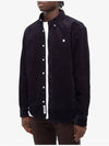 Madison Cord Long Sleeve Shirt Navy - CARHARTT WIP - BALAAN 3