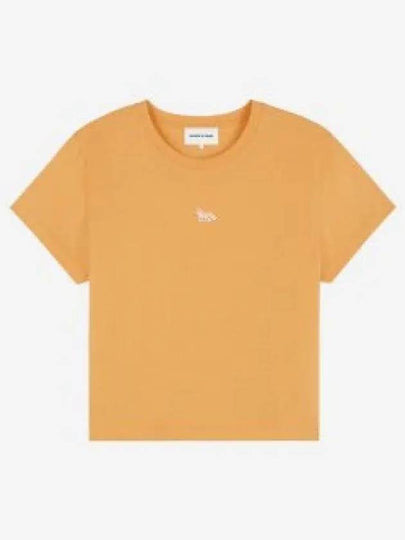 Baby Fox Patch Baby Short Sleeve T-Shirt Orange - MAISON KITSUNE - BALAAN 2