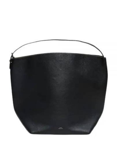 Belted Leather Tote Bag Black - TOTEME - BALAAN 2