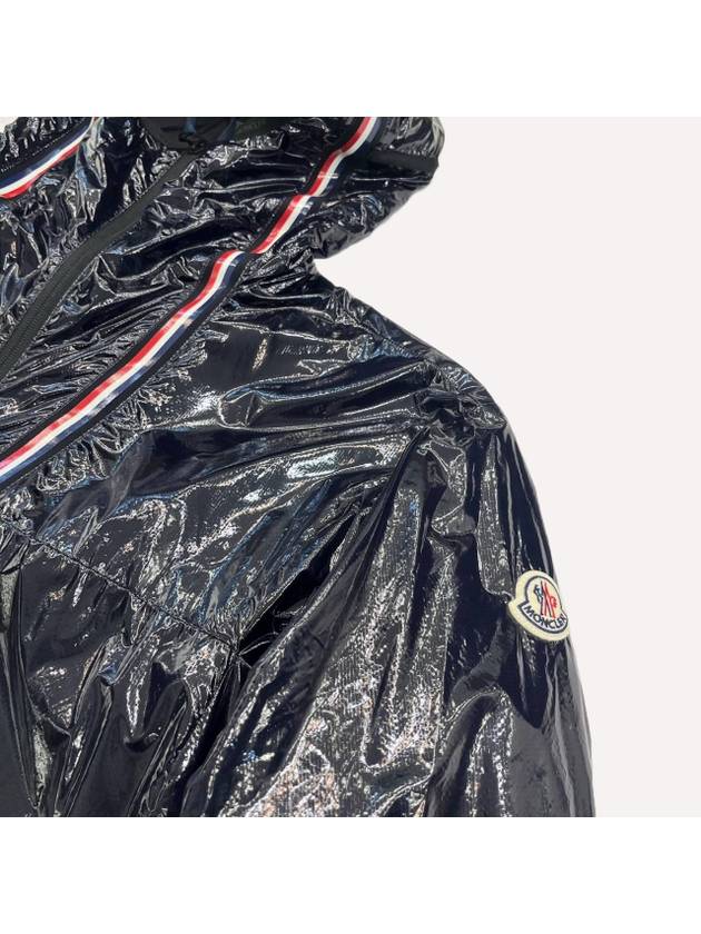 Men's Marley Hooded Zip-Up Jacket Navy - MONCLER - BALAAN.