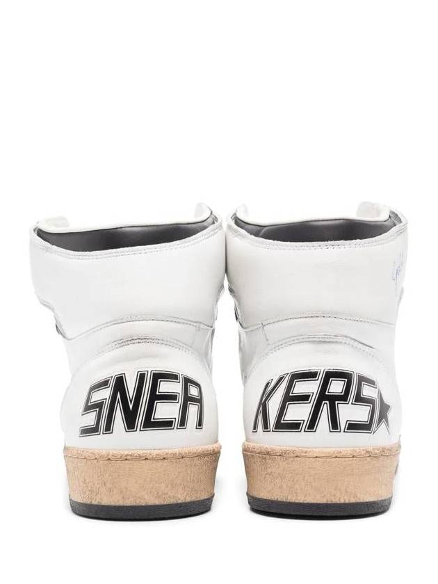 Sky Star Ankle Signature High Top Sneakers White - GOLDEN GOOSE - BALAAN 4