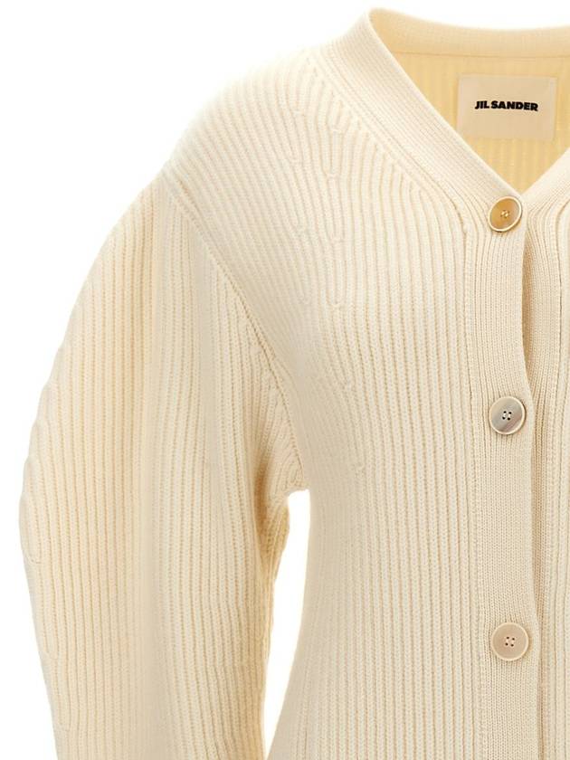 Jil Sander Ribbed Cardigan - JIL SANDER - BALAAN 3